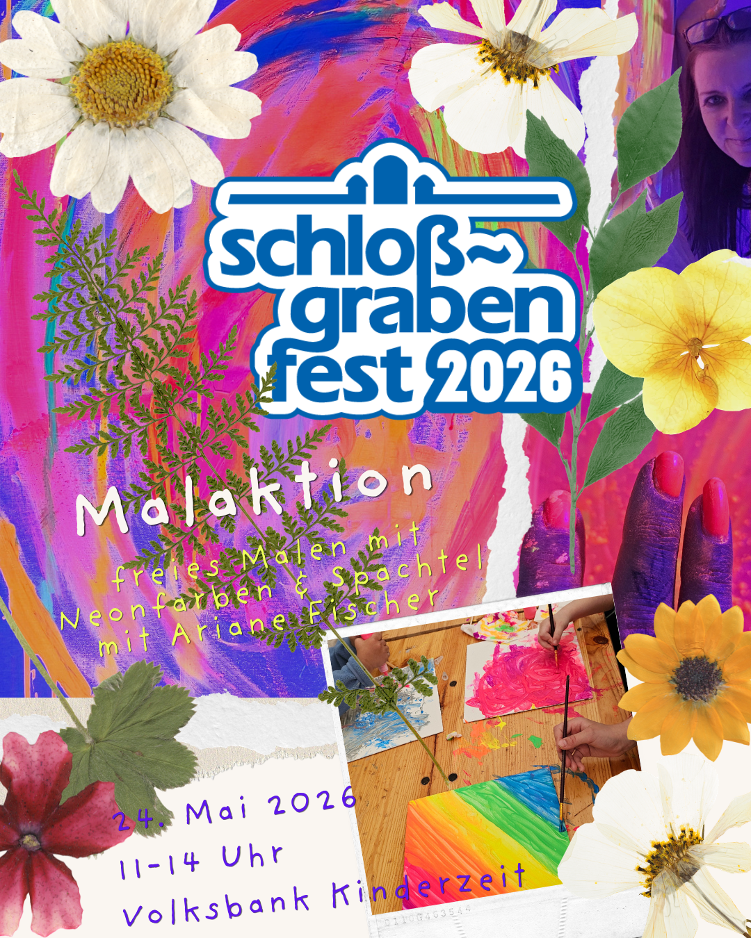 Malaktion auf dem Schlossgrabenfest